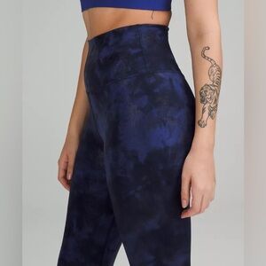 Lululemon Align High-Rise Pant 25" Shine Diamond Dye Psychic Dot Foil RARE NWT